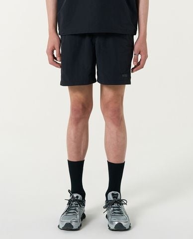  NERDY - Quần shorts unisex ống rộng lưng thun Woven Basic Half 