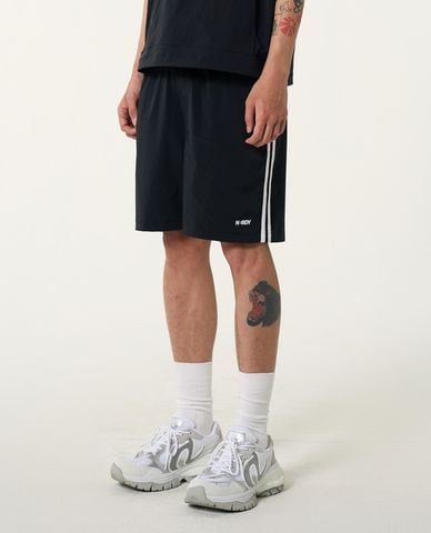  NERDY - Quần shorts unisex ống rộng lưng thun NY Woven Half 