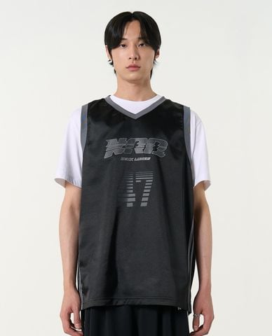  NERDY - Áo ba lỗ thể thao unisex cổ V Sporty 