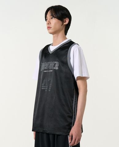  NERDY - Áo ba lỗ thể thao unisex cổ V Sporty 