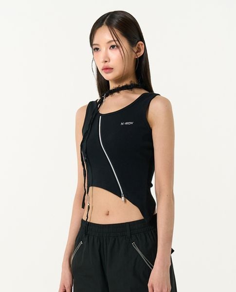  NERDY - Áo croptop nữ sát nách Sparking Logo 