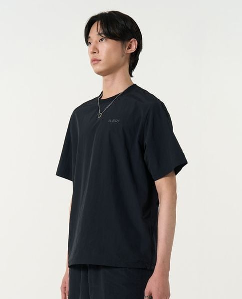  NERDY - Áo thun unisex cổ tròn tay ngắn Woven Basic 