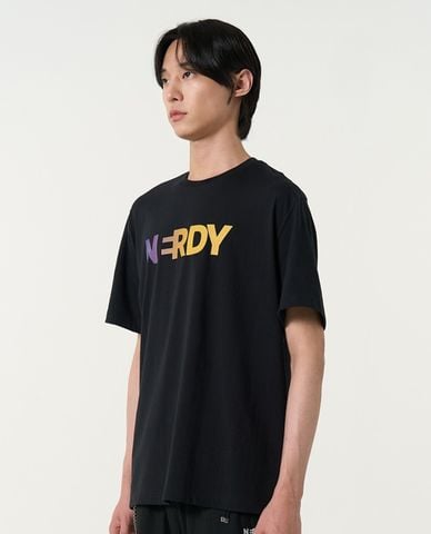  NERDY - Áo thun unisex cổ tròn tay ngắn Blank Gradient Logo 