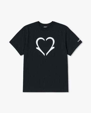  NERDY - Áo thun unisex cổ tròn tay ngắn N Heart 