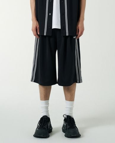  NERDY - Quần short unisex ống rộng lưng thun NY Bermuda Track 