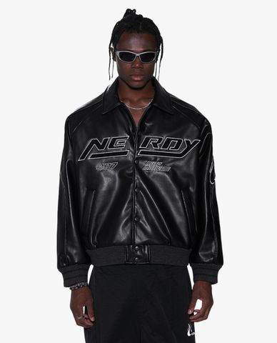  NERDY - Áo khoác thể thao unisex Eco Leather Racing 