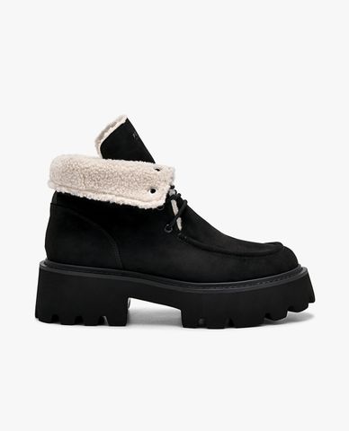  PEDRO - Giày boots nữ đế cao mũi tròn Edita Ankle 