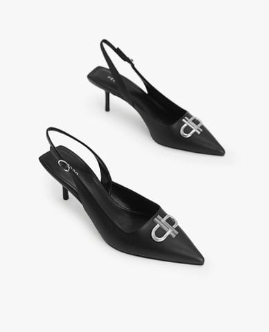  PEDRO - Giày cao gót nữ bít mũi Icon Leather Pointed 