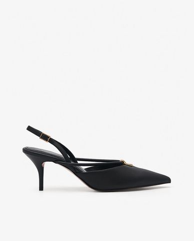  PEDRO - Giày cao gót nữ bít mũi hở gót Romona Leather Mule 