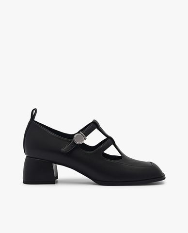  PEDRO - Giày cao gót nữ bít mũi đế trụ hiện đại 