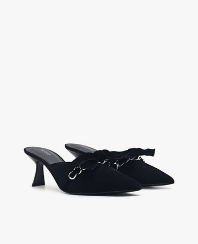  PEDRO - Giày cao gót mũi nhọn đính nơ nữ tính 