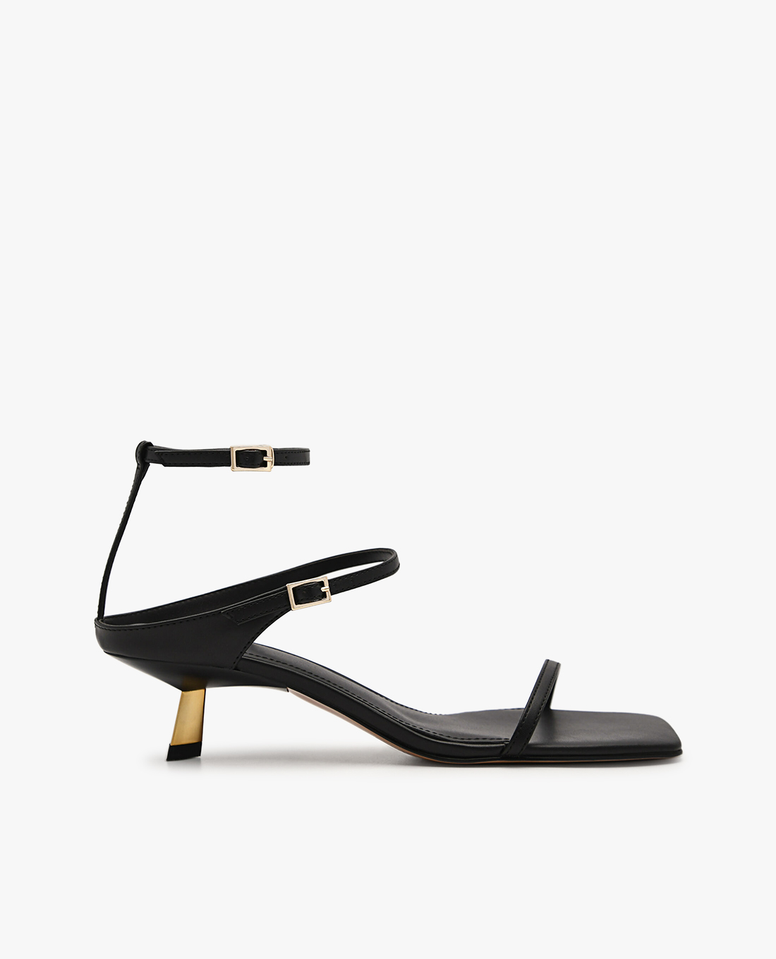 PEDRO - Giày sandals cao gót nữ quai ngang thời trang