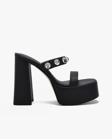  PEDRO - Giày mules cao gót quai ngang Luma Platform 