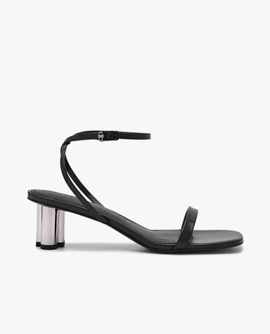  PEDRO - Giày sandals cao gót nữ mũi vuông Icon Leather 