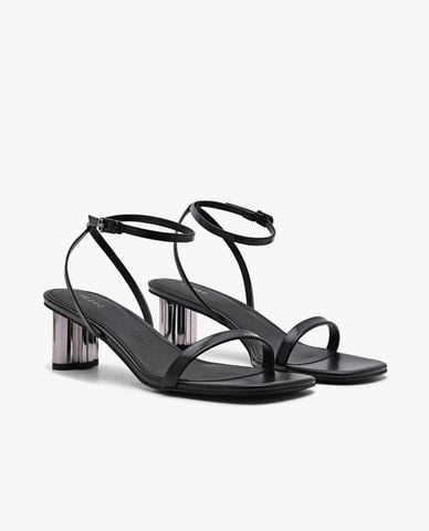 PEDRO - Giày sandals cao gót nữ mũi vuông Icon Leather 