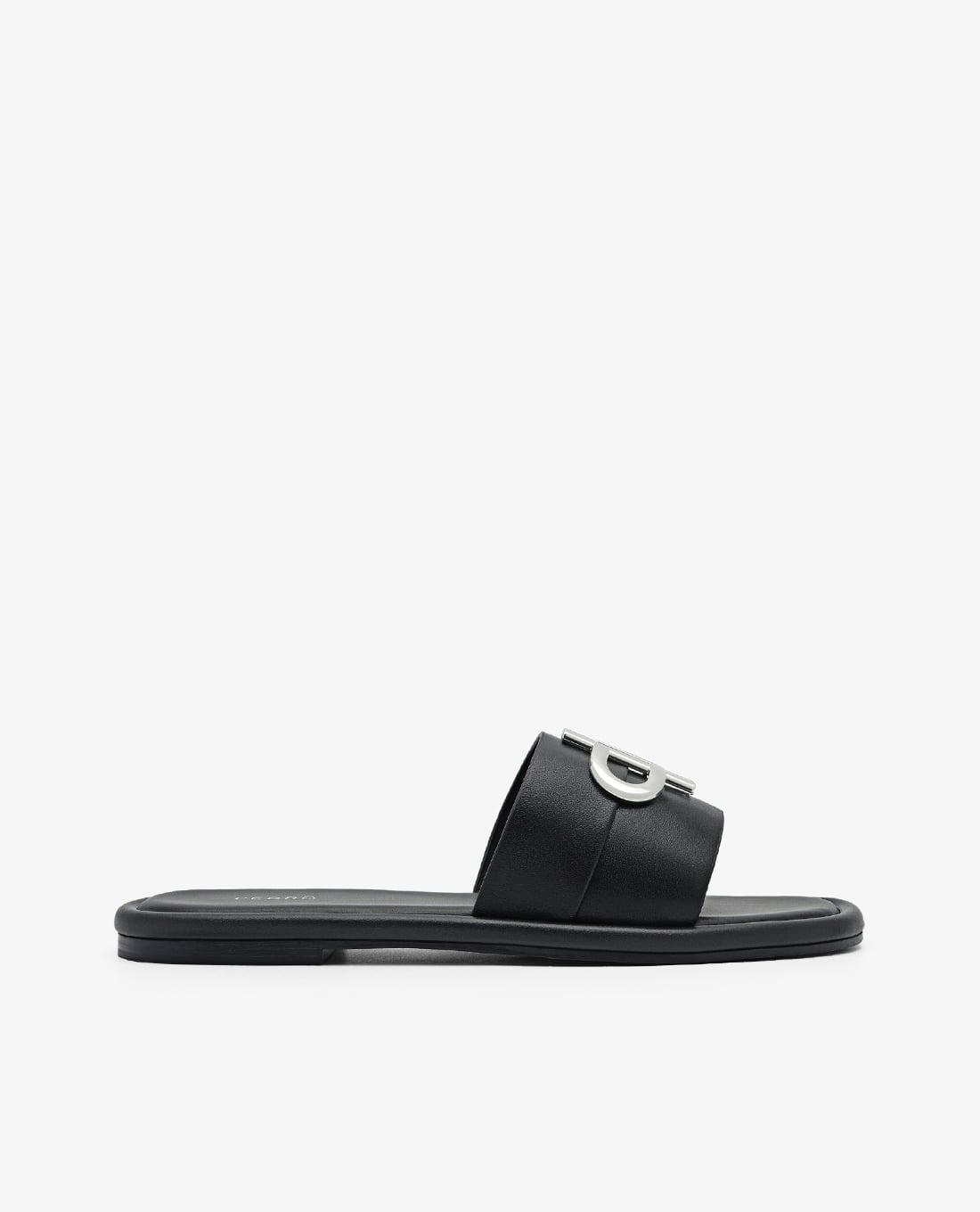 PEDRO - Dép nữ quai ngang mũi vuông Icon Leather