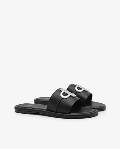  PEDRO - Dép nữ quai ngang mũi vuông Icon Leather 