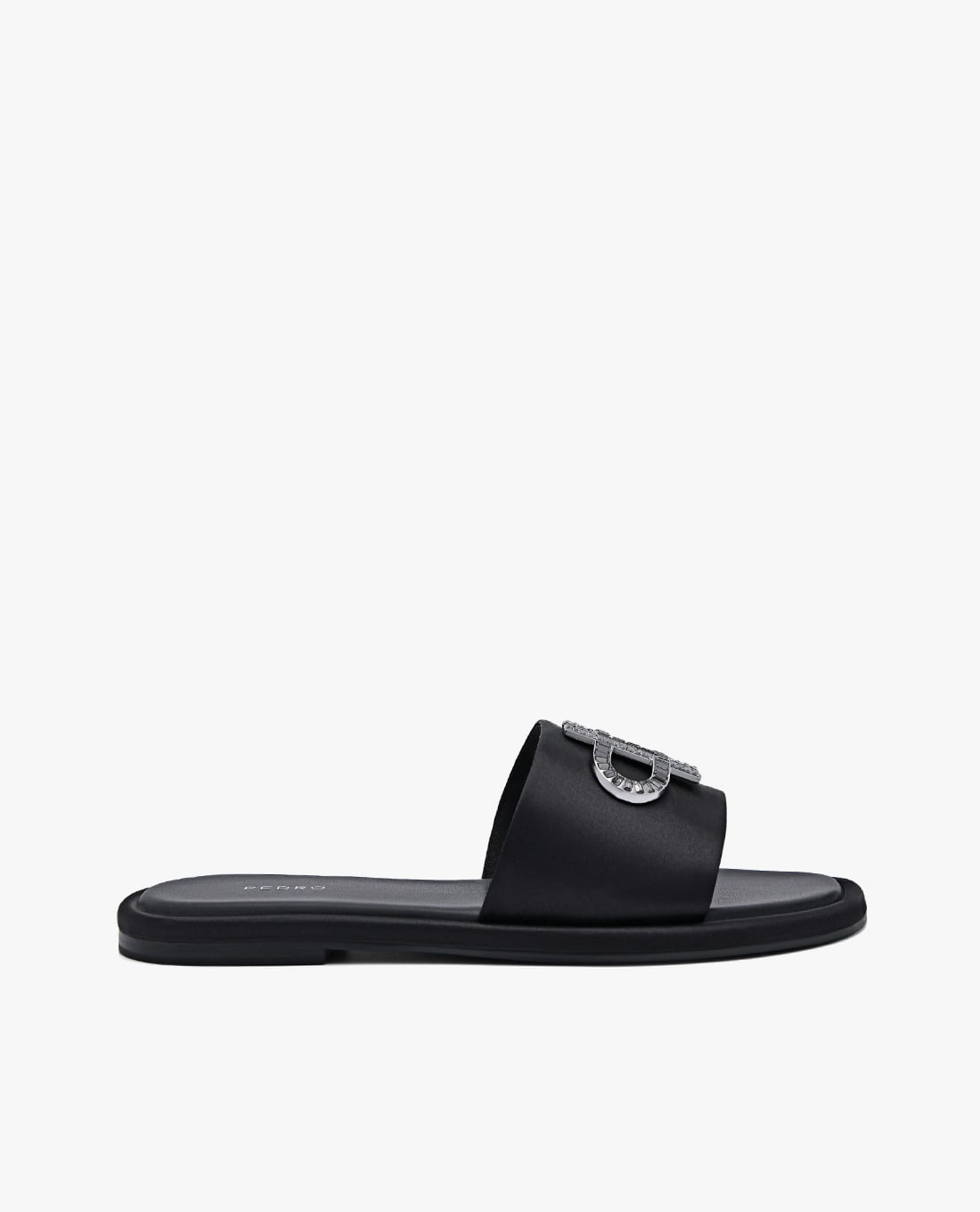 PEDRO - Dép nữ quai ngang mũi vuông Icon Satin