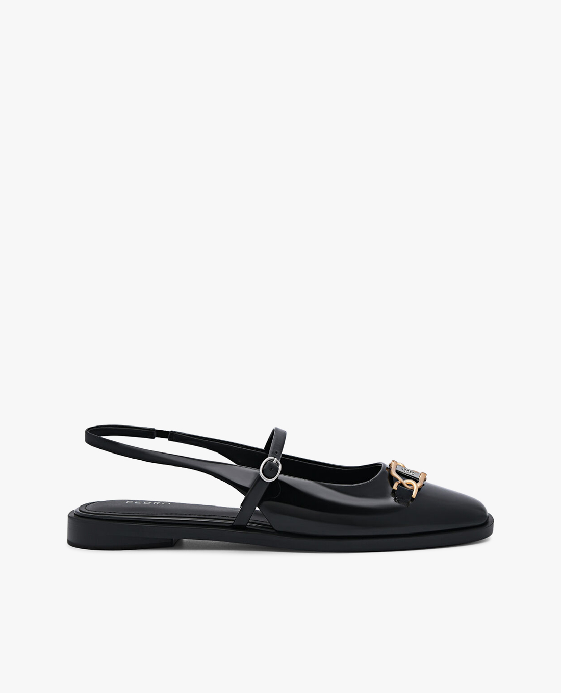 PEDRO - Giày sandals nữ đế bệt Jean Leather