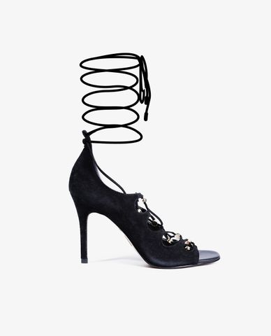  PEDRO - Giày cao gót hở mũi phối dây buộc 