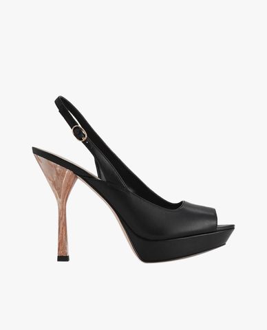  PEDRO - Giày cao gót Peep Toe Leather 