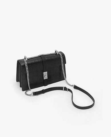  PEDRO - Túi đeo chéo nữ hình hộp chữ nhật Leather Croc Effect 