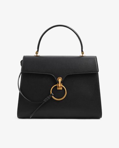  PEDRO - Túi xách tay nữ khóa Oring Black 