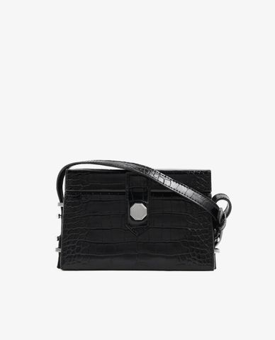  PEDRO - Túi đeo chéo nữ hình hộp chữ nhật Croc Effect Box 