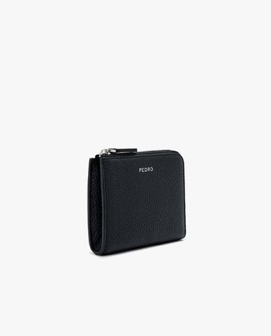  PEDRO - Ví nữ dáng ngắn Embossed Leather Compact 