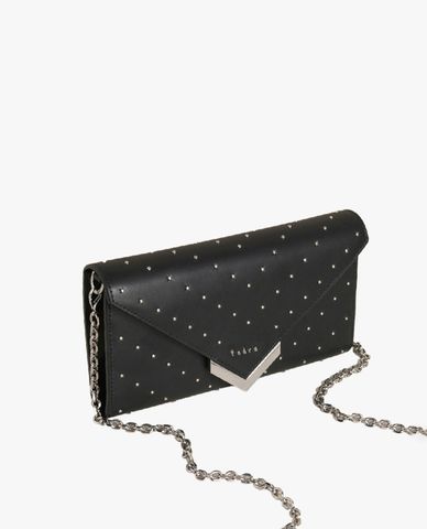  PEDRO - Ví nữ nắp gập phối dây Chevron Chain Strap 