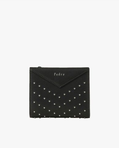  PEDRO - Ví nữ phom vuông đính hạt stud 