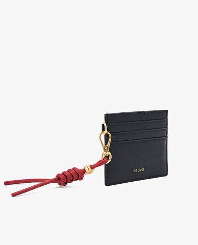  PEDRO - Ví đựng thẻ nữ phom chữ nhật Braided Knot Leather 