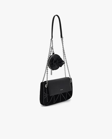  PEDRO - Túi đeo vai nữ phom chữ nhật Textured Bow Phone 