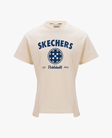  SKECHERS - Áo thun bé gái cổ tròn tay ngắn 