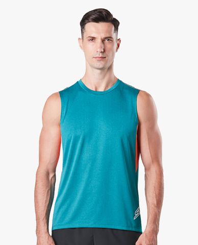  SKECHERS - Áo thun thể thao nam sát nách năng động 