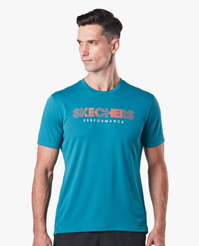  SKECHERS - Áo thun thể thao nam tay ngắn phong cách 