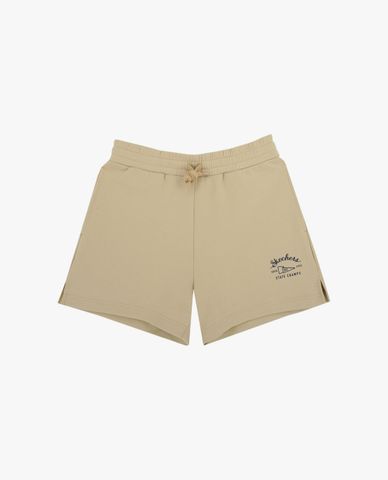  SKECHERS - Quần short tập luyện nữ lưng thun Athletics 