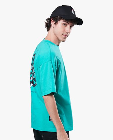  SKECHERS - Áo thun unisex cổ tròn tay ngắn Demon Slayer 