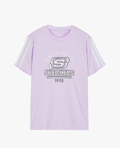  SKECHERS - Áo thun trẻ em tay ngắn năng động 