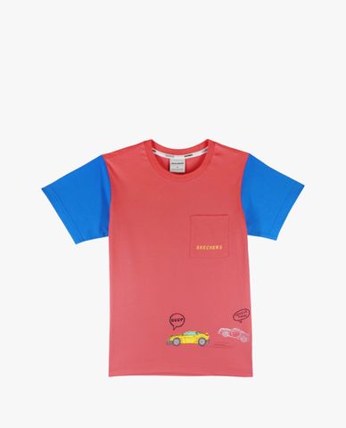  SKECHERS - Áo thun bé trai cổ tròn tay ngắn Transformer 