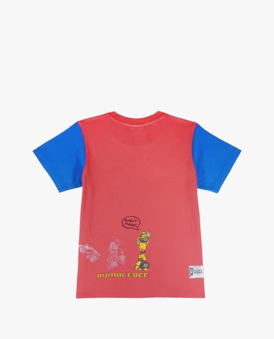  SKECHERS - Áo thun bé trai cổ tròn tay ngắn Transformer 