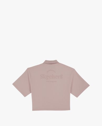  SKECHERS - Áo polo nữ cổ bẻ tay ngắn Peace Of Mind 