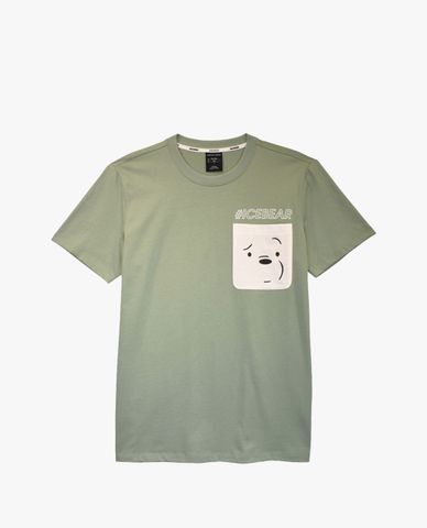  SKECHERS - Áo thun cổ tròn ngắn tay Unisex We Bare Bears 