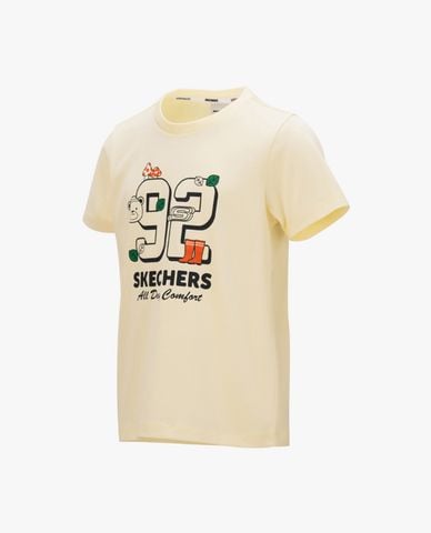  SKECHERS - Áo thun bé trai tay ngắn in hoạ tiết 
