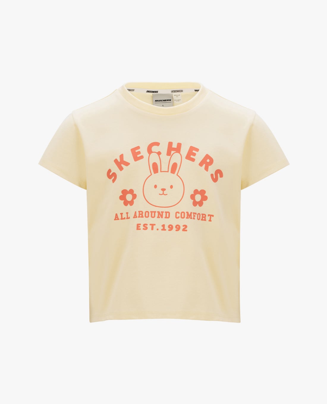 SKECHERS - Áo thun bé gái cổ tròn tay ngắn