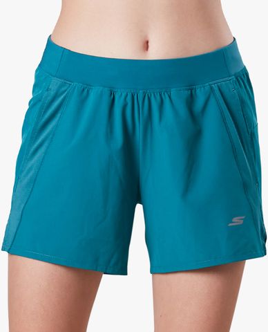  SKECHERS - Quần short tập luyện nữ lưng thun hiện đại 