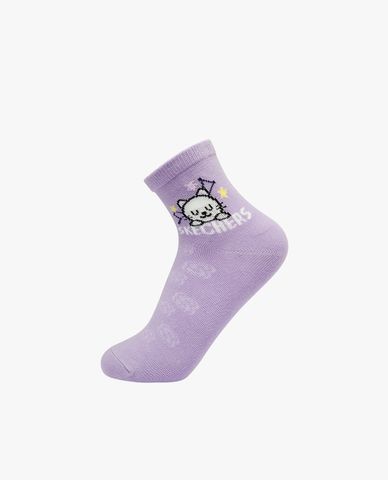  SKECHERS - Pack 2 đôi vớ bé gái cổ cao thời trang 