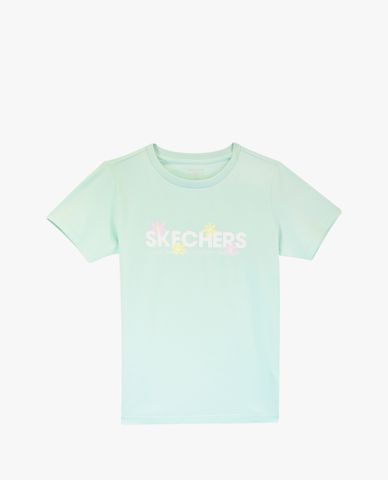  SKECHERS - Áo thun trẻ em tay ngắn năng động 