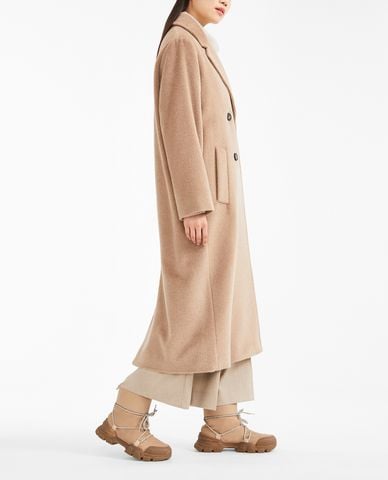  WEEKEND MAX MARA - Áo khoác măng tô nữ phom suông dài thanh lịch 