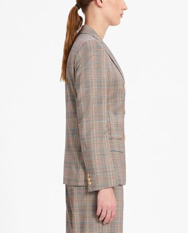  WEEKEND MAX MARA - Áo blazer nữ kẻ sọc Woollen Cloth 